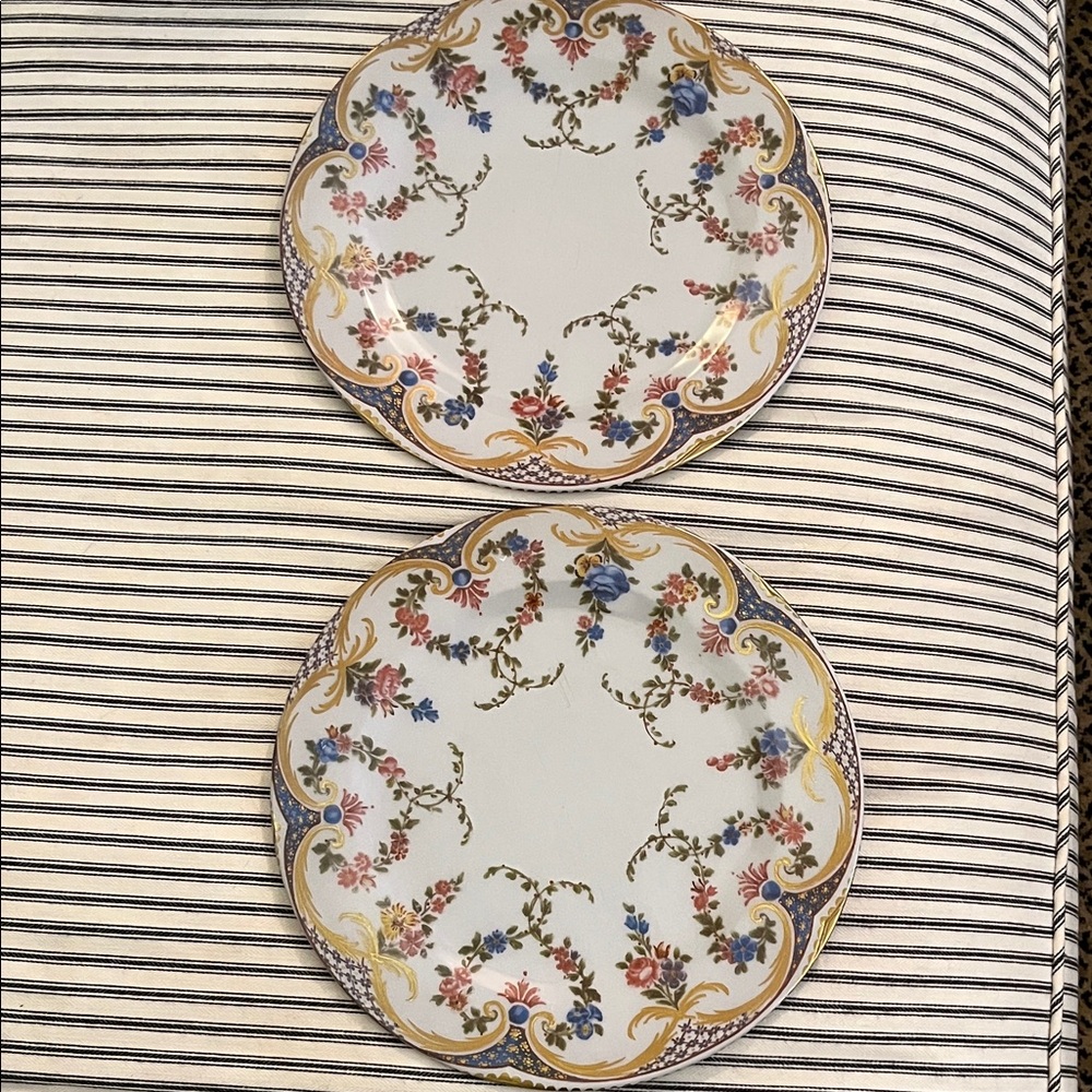 Restoration Hardware metal plates/chargers